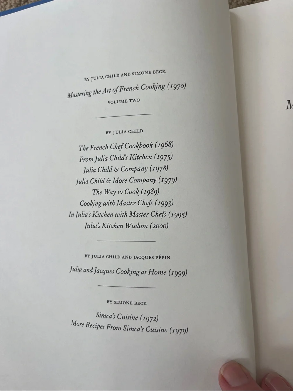 Mastering the Art of French Cooking - Red & White Cover Fortieth Anniversary Ed